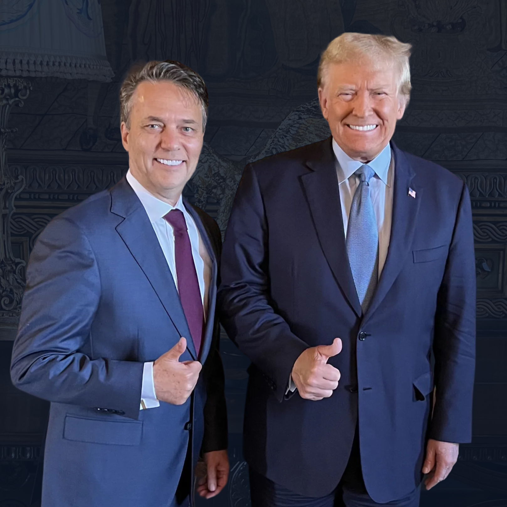 Governor Jeff Colyer with President Trump